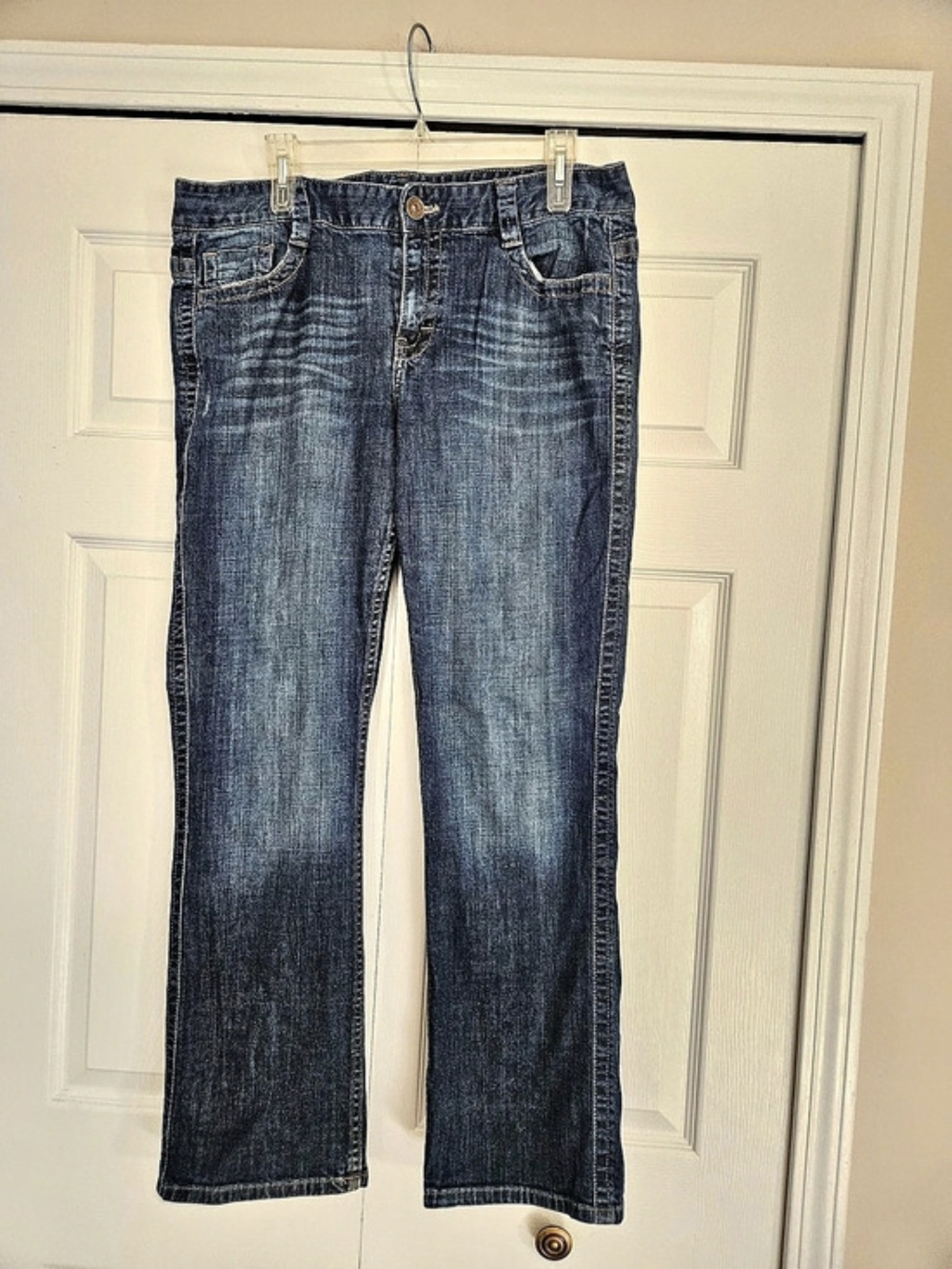 Calvin Klein Jeans Flap Pocket Bootcut Denim Flap Pocket Blue Waist 33 Size 16